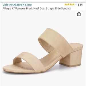 BRAND NEW Beige heels from Amazon! Never worn!